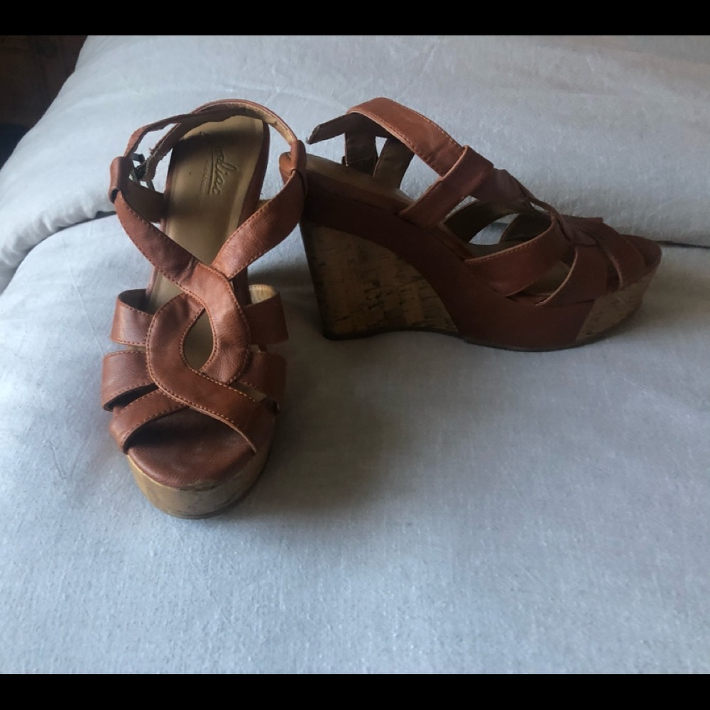 Brown Wedges SIze 8.5